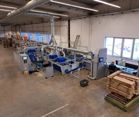 Productielijn houten stelen voor Löffert Stiele (DE)-afbeelding